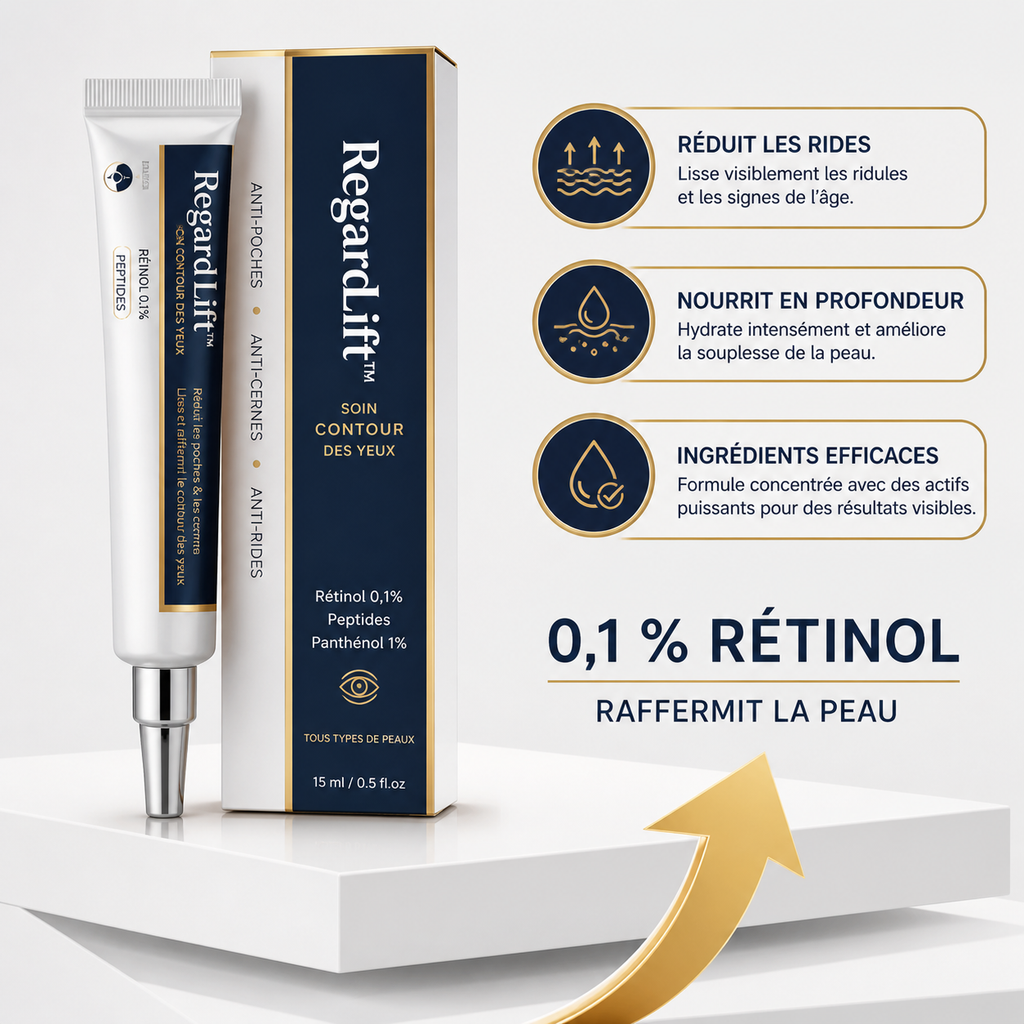 👁️ RegardLift™ ✨ Le soin ciblé qui efface les poches sous les yeux et illumine votre regard