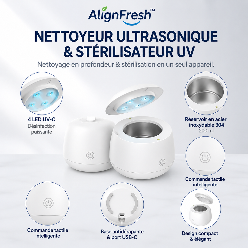 ✨ AlignFresh™ — Nettoyez votre appareil en profondeur en seulement 5 minutes