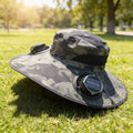 Chapeau Solaire à Double Ventilateur