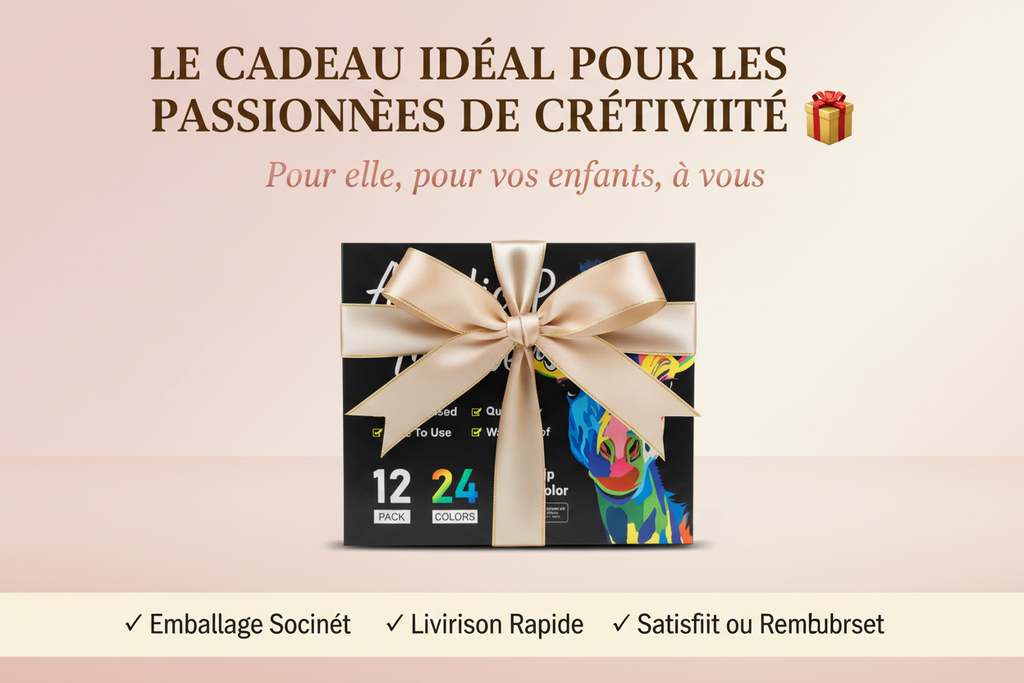 Acryl'Art™ – Ensemble de stylo marqueur d'art de peinture acrylique à double tête non toxique permanent pour la peinture de bricolage