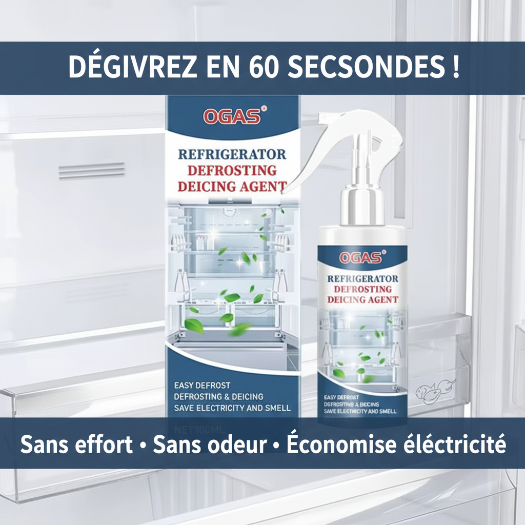 DégivraPro™ - Spray Dégivrant Réfrigérateur