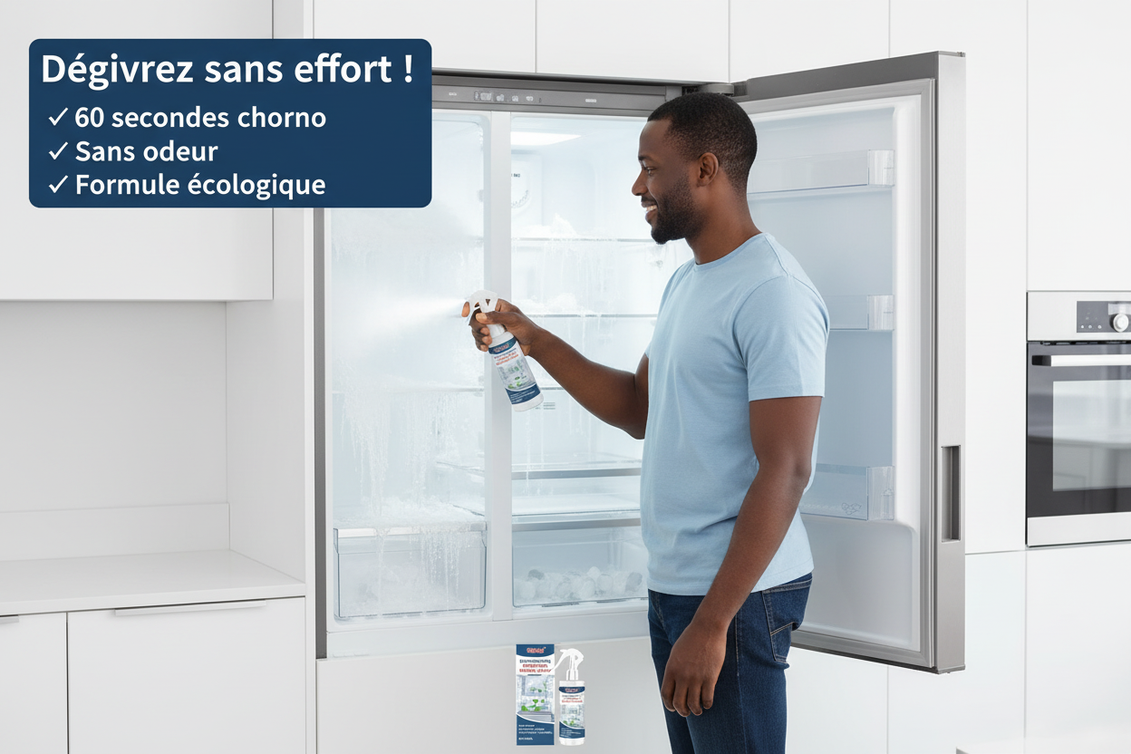 DégivraPro™ - Spray Dégivrant Réfrigérateur