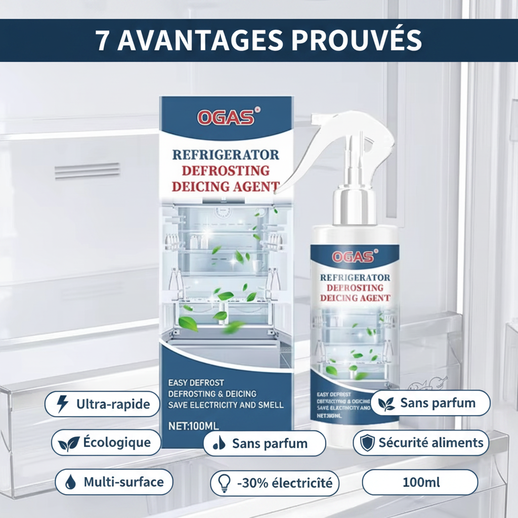 DégivraPro™ - Spray Dégivrant Réfrigérateur